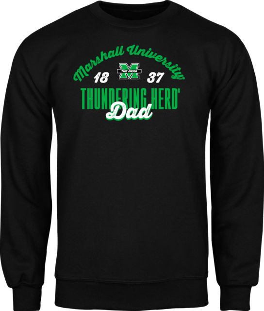 Marshall Fleece Crew Marshall University Thundering Herd Est 1837 Dad - ONLINE ONLY