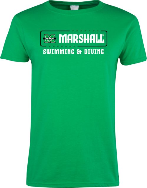 Marshall Womens Short Sleeve Tee Marshall University The Herd Swimming and Diving - ONLINE ONLY