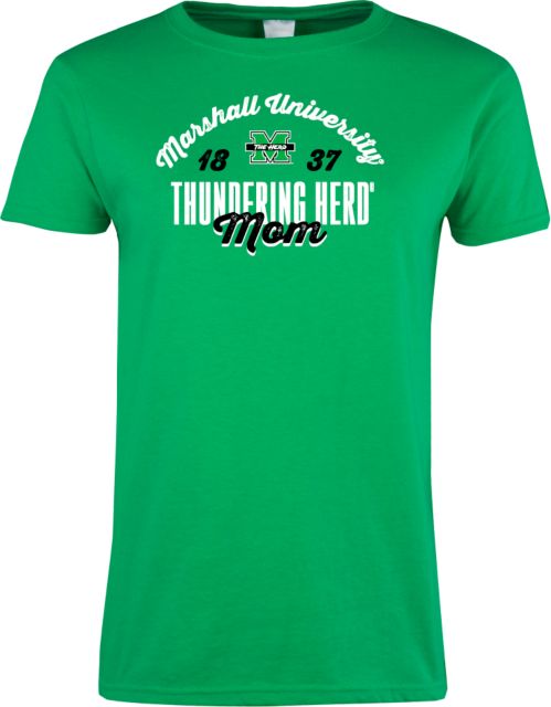 Marshall Womens Short Sleeve Tee Marshall University Thundering Herd Est 1837 Mom - ONLINE ONLY