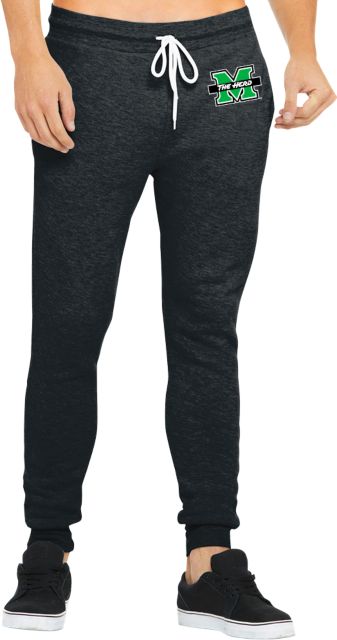 Marshall Bella Canvas Heather Joggers Marshall University The Herd Primary Mark - ONLINE ONLY