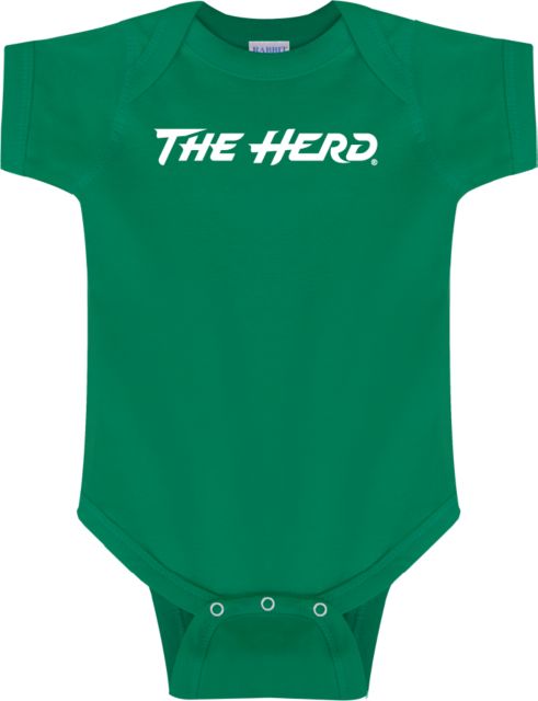Marshall Infant Bodysuit Marshall University The Herd Wordmark - ONLINE ONLY