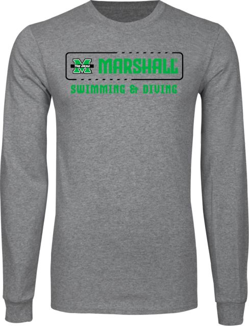 Marshall Long Sleeve T Shirt Marshall University The Herd Swimming and Diving - ONLINE ONLY