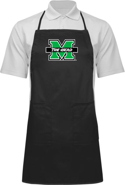 Marshall Full Length Apron Marshall University The Herd Primary Mark - ONLINE ONLY
