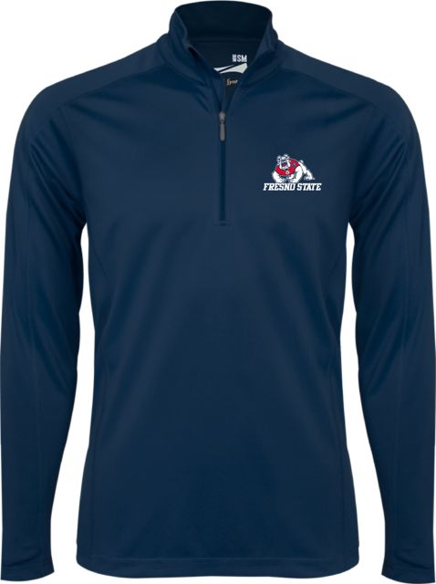 Fresno State Syntrel Interlock 1/4 Zip Fresno State Wordmark - ONLINE ONLY