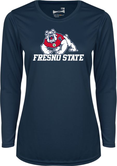 Fresno State Womens Performance Long Sleeve Shirt Fresno State Wordmark - ONLINE ONLY
