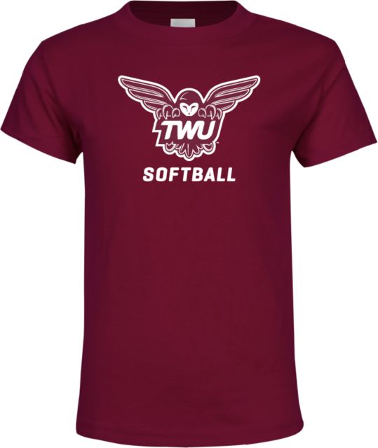 Texas Womans Youth T Shirt Softball - ONLINE ONLY