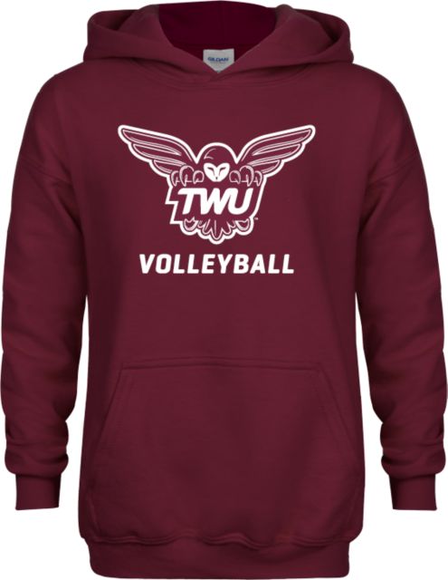 Texas Womans Youth Fleece Hoodie Volleyball - ONLINE ONLY