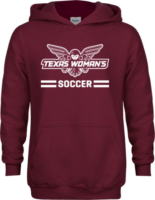 Texas Womans Youth Fleece Hoodie Soccer Owl Graphic - ONLINE ONLY