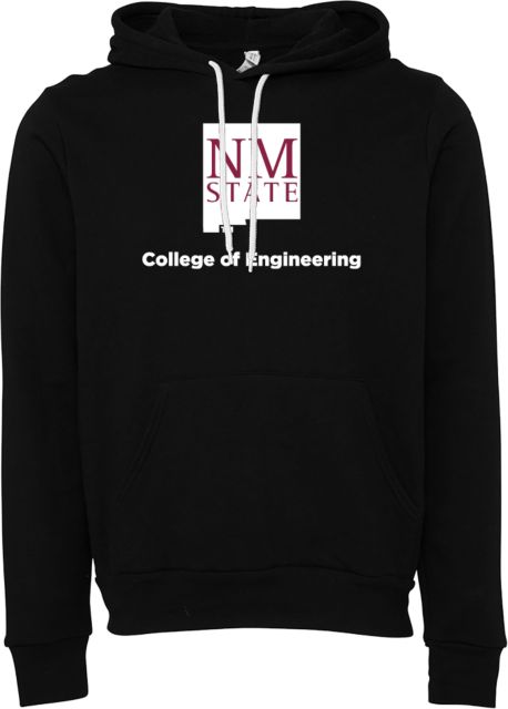 New Mexico State Bella + Canvas Fleece Hood College of Engineering - NM State Vertical - ONLINE ONLY