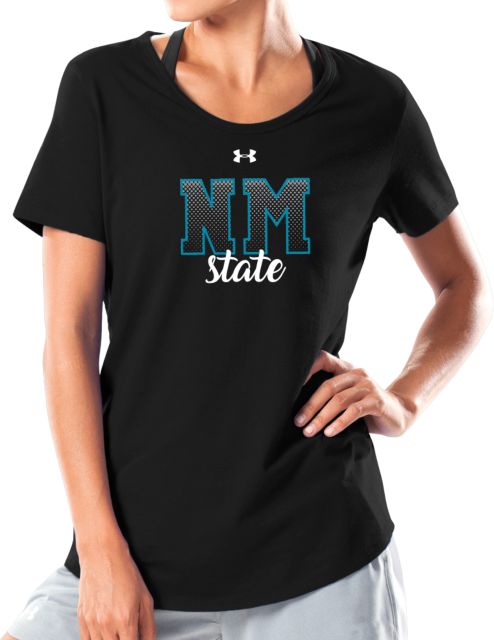 New Mexico State Under Armour Charged Cotton Tee UA NM State - ONLINE ONLY