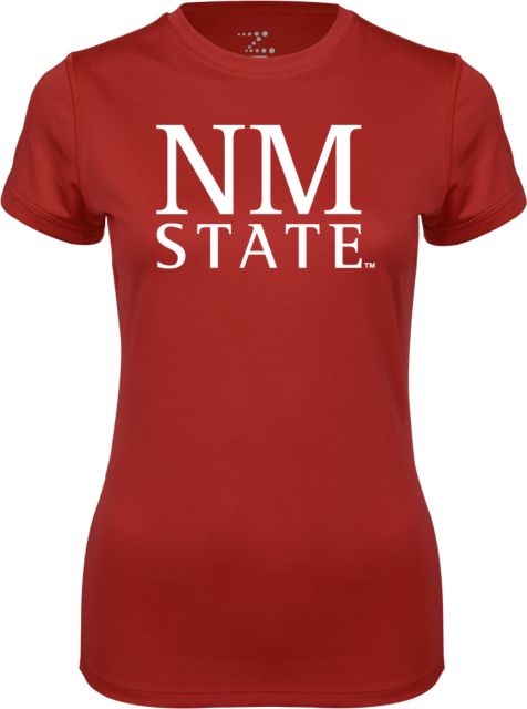New Mexico State Womens Performance Short Sleeve Tee Stacked Wordmark - ONLINE ONLY