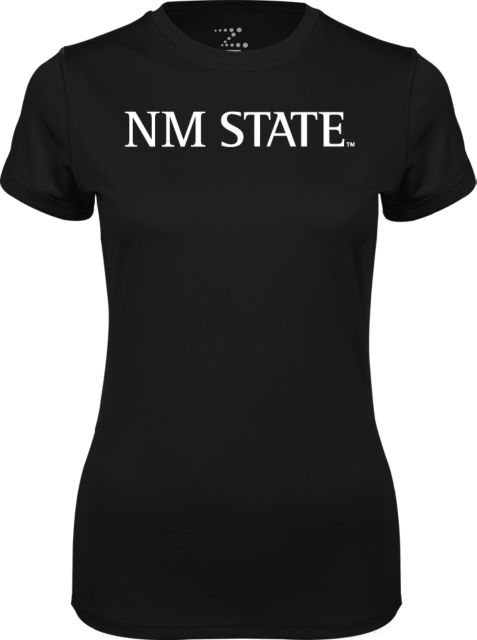 New Mexico State Womens Performance Short Sleeve Tee Flat Wordmark - ONLINE ONLY