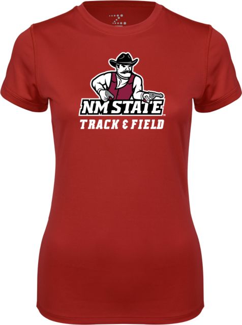 New Mexico State Womens Performance Short Sleeve Tee NM State Track and Field - ONLINE ONLY
