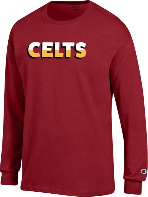 St. Thomas Champion Long Sleeve T Shirt Two Tone Celts - ONLINE ONLY