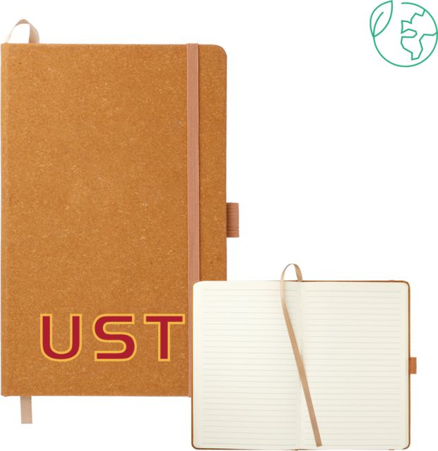 St. Thomas 5.5 x 8.5 Natural FSC Mix Recycled Leather Bound Journal UST - ONLINE ONLY