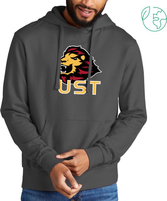 St. Thomas Allmade Dark Organic French Terry Pullover Hoodie UST Wordmark - ONLINE ONLY