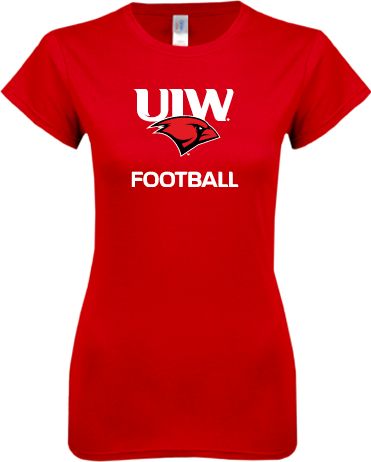Incarnate Word Next Level Ladies SoftStyle Junior Fitted Tee Football - ONLINE ONLY