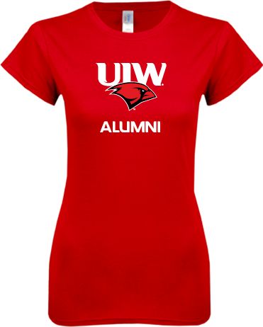 Incarnate Word Next Level Ladies SoftStyle Junior Fitted Tee Alumni - ONLINE ONLY