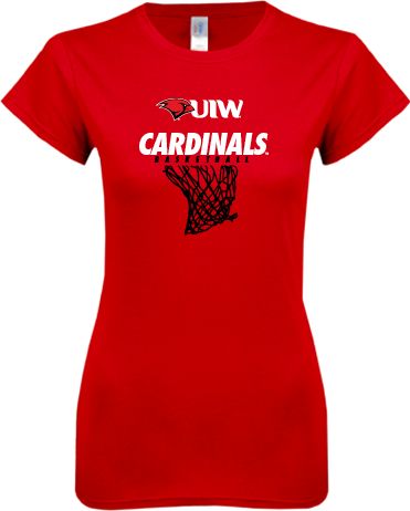 Incarnate Word Next Level Ladies SoftStyle Junior Fitted Tee Basketball Hanging Net - ONLINE ONLY