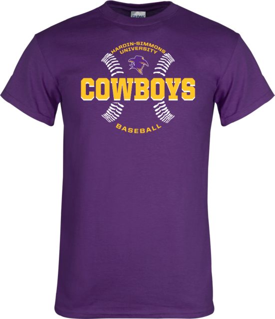 Hardin Simmons T-Shirt HSU Cowboys Baseball w/ Seams - ONLINE ONLY