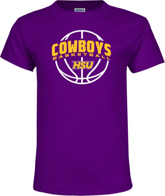 Hardin Simmons Youth T-Shirt HSU Cowboys Basketball w/ Ball - ONLINE ONLY