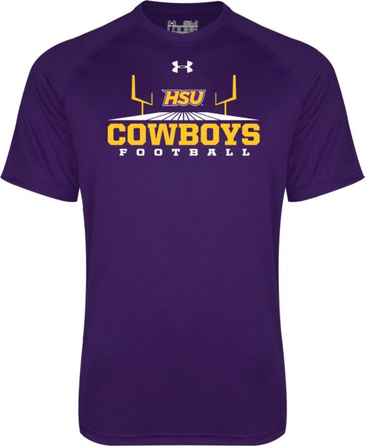 Hardin Simmons Under Armour Tech Tee Cowboys Football w/ Field - ONLINE ONLY