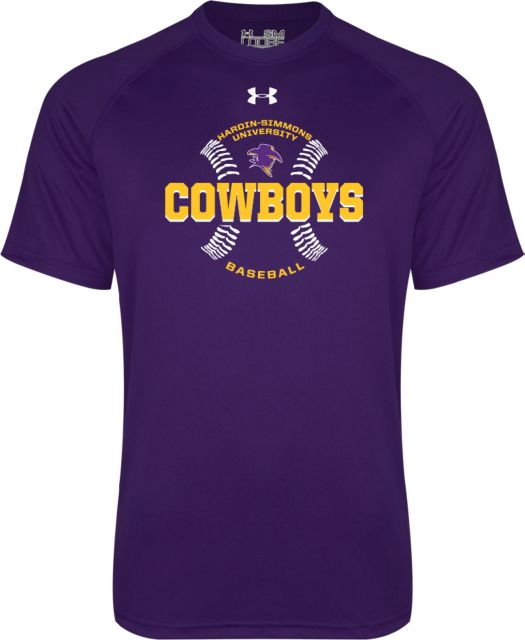 Hardin Simmons Under Armour Tech Tee HSU Cowboys Baseball w/ Seams - ONLINE ONLY