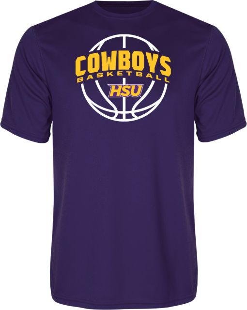 Hardin Simmons Performance Tee HSU Cowboys Basketball w/ Ball - ONLINE ONLY