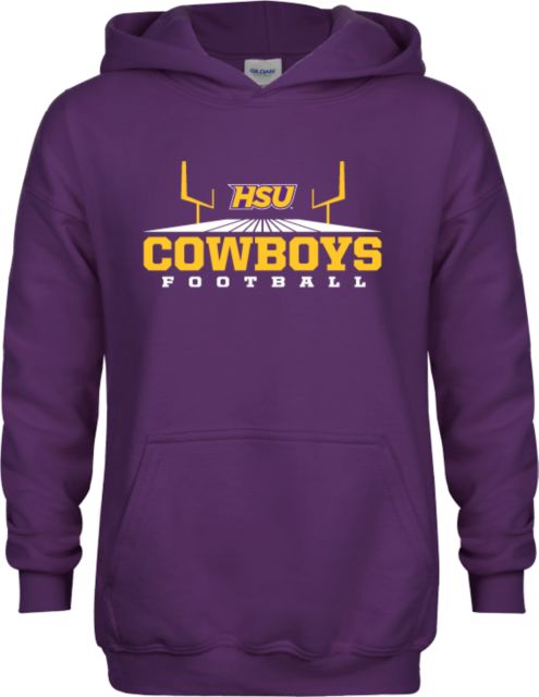 Hardin Simmons Youth Fleece Hoodie Cowboys Football w/ Field - ONLINE ONLY