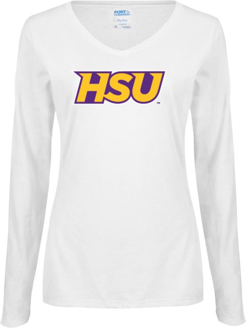 Hardin Simmons Ladies Long Sleeve V Neck Tee HSU - ONLINE ONLY