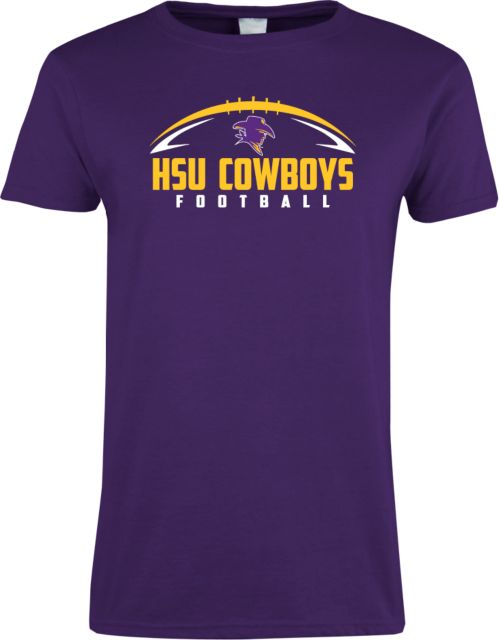 Hardin Simmons Ladies T-Shirt HSU Cowboys Football w/ Ball - ONLINE ONLY