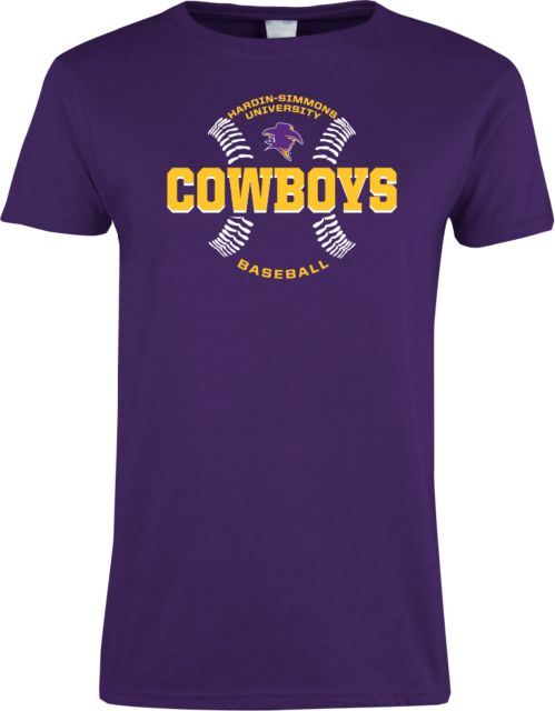 Hardin Simmons Ladies T-Shirt HSU Cowboys Baseball w/ Seams - ONLINE ONLY