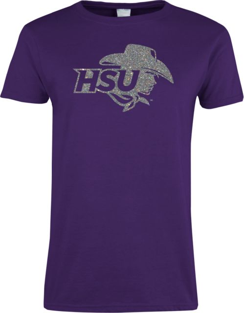 Hardin Simmons Ladies T-Shirt HSU Cowgirl Soft Glitter - ONLINE ONLY