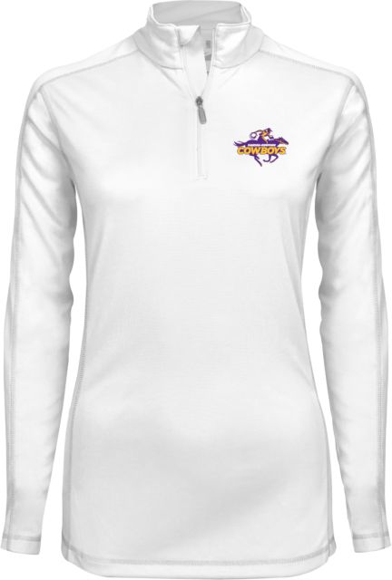 Hardin Simmons Ladies Syntrel Interlock 1/4 Zip - ONLINE ONLY