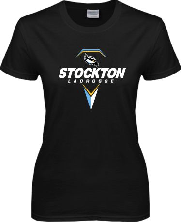 Stockton Ladies T Shirt Lacrosse Design - ONLINE ONLY