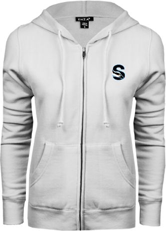 Stockton ENZA Ladies Fleece Full Zip Hoodie Secondary Logo - ONLINE ONLY
