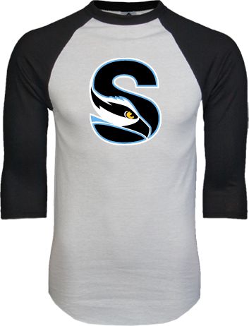 Stockton Raglan Baseball T-Shirt Secondary Logo - ONLINE ONLY