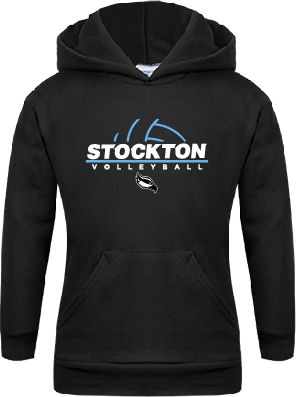 Stockton Youth Fleece Hoodie Volleyball Design - ONLINE ONLY