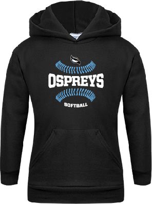 Stockton Youth Fleece Hoodie Softball Design - ONLINE ONLY