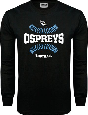 Stockton Long Sleeve TShirt Softball Design - ONLINE ONLY