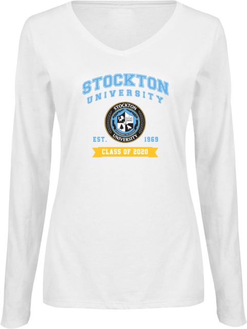 Stockton Ladies Long Sleeve V Neck Tee Class of 2020 - ONLINE ONLY
