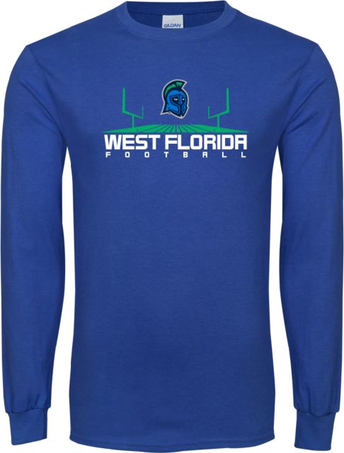 West Florida Long Sleeve T Shirt Football Design - ONLINE ONLY