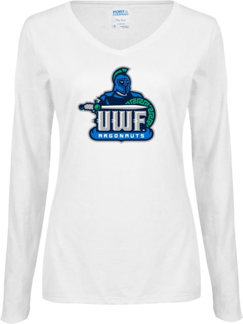 West Florida Ladies Long Sleeve V Neck Tee UWF Argonauts - ONLINE ONLY