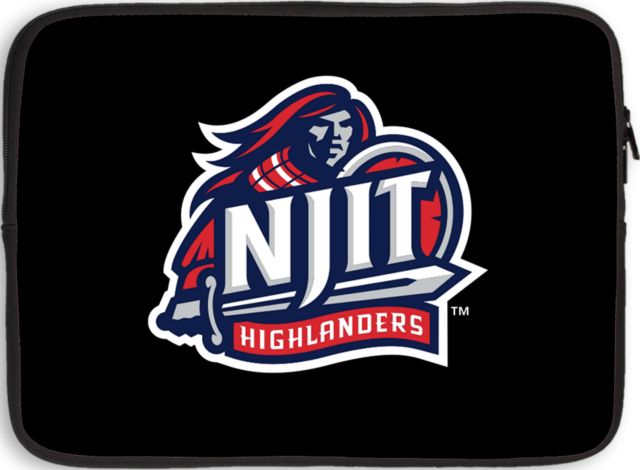 NJIT 13 inch Neoprene Laptop Sleeve NJIT Highlanders Mascot Mark - ONLINE ONLY