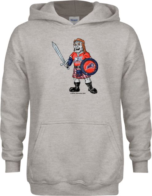 NJIT Youth Fleece Hood NJIT Mascot Distressed - ONLINE ONLY