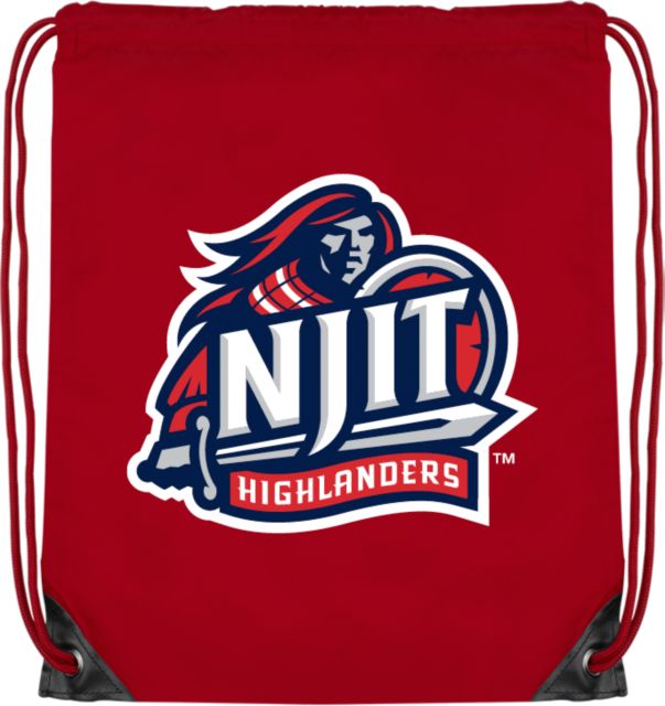 NJIT Drawstring Backpack NJIT Highlanders Mascot Mark - ONLINE ONLY