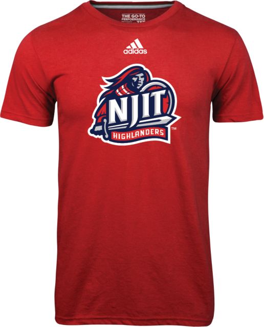 NJIT Adidas Climalite Ultimate Performance Tee Official Logo - ONLINE ONLY:  New Jersey Institute Of Technology