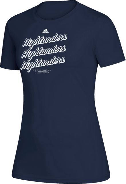 NJIT Adidas Womens Creator Performance Tee Adidas - Highlanders Script Stacked - ONLINE ONLY