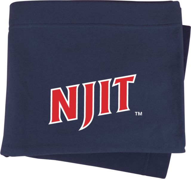 NJIT Sweatshirt Blanket NJIT Wordmark - ONLINE ONLY