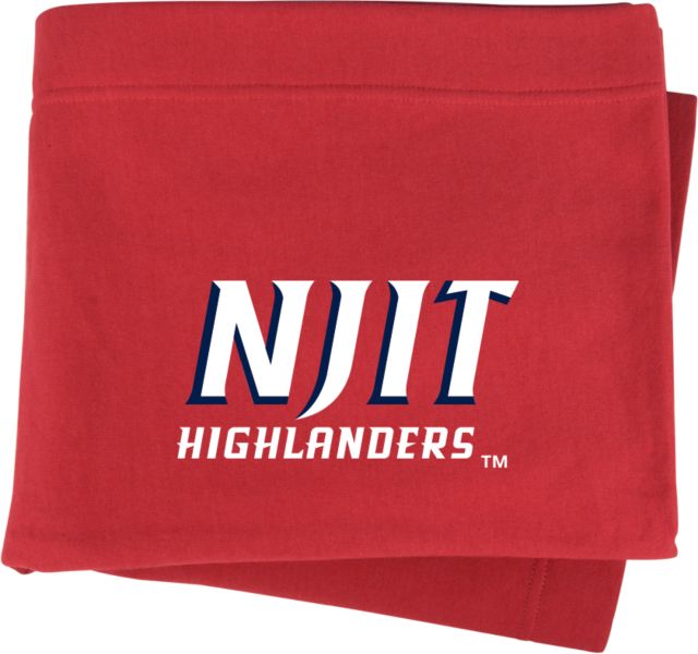NJIT Sweatshirt Blanket NJIT Highlanders Stacked - ONLINE ONLY